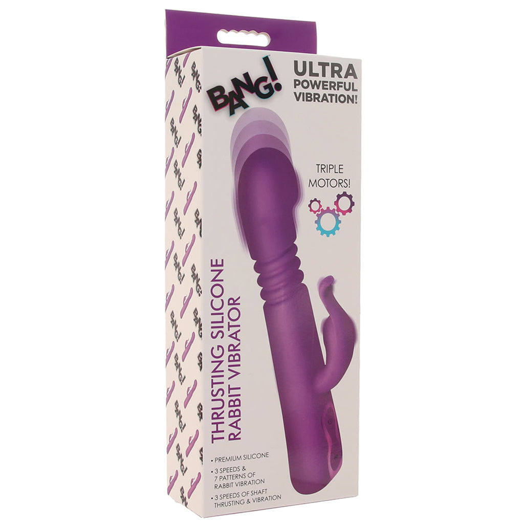 Bang! Thrusting Rabbit Vibe - Tophatter's Adult Sex Toys Online Vibrators > Rabbit Vibrators - Tophatter Daily Deals