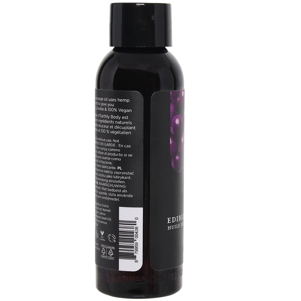 Edible Massage Oil 2oz/60ml in Gushing Grape Sensual Love > Massage - Tophatter Daily Deals