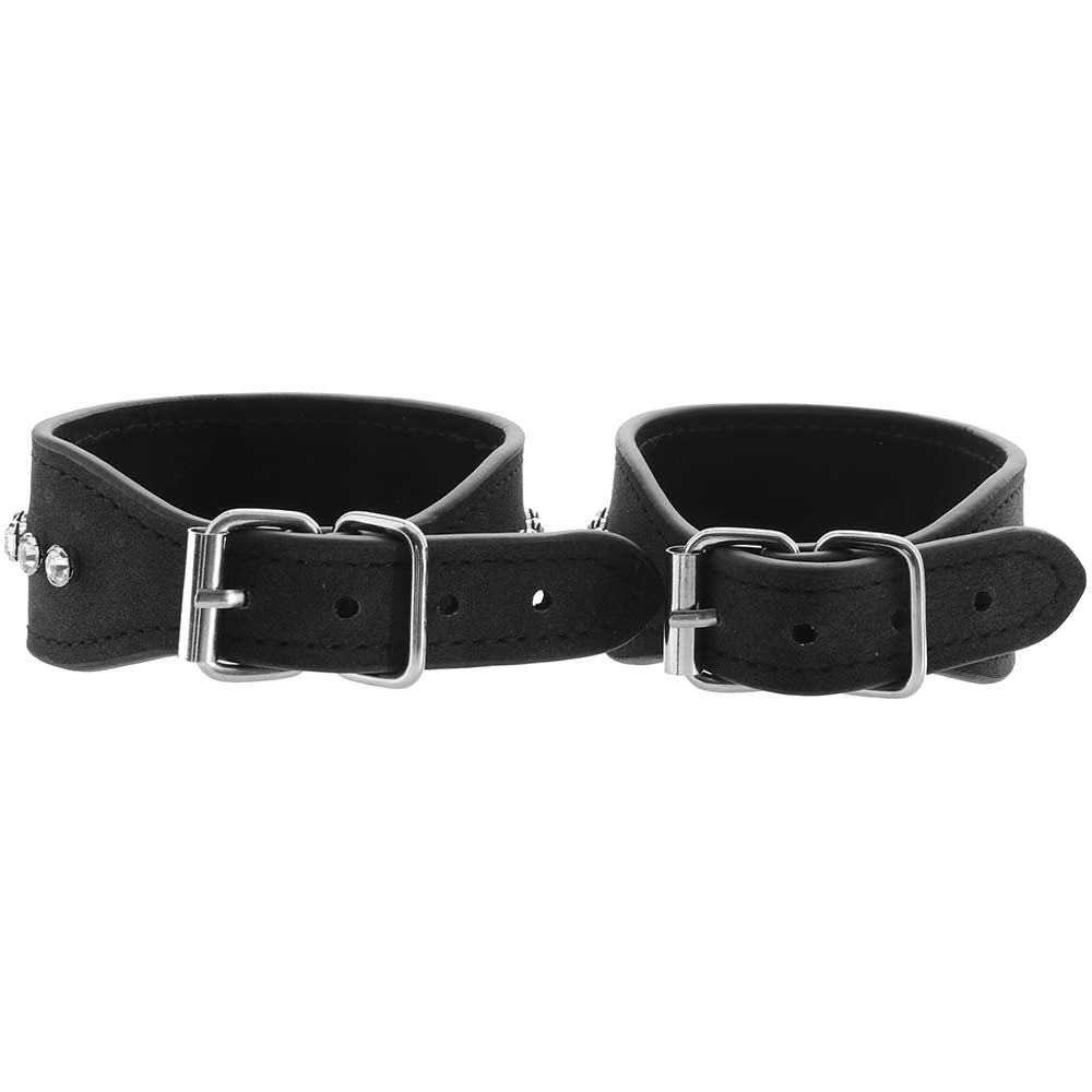 Ouch! Diamond Studded Ankle Cuffs Bondage and Fetish > Wrist and Ankle Cuffs - Tophatter Daily Deals