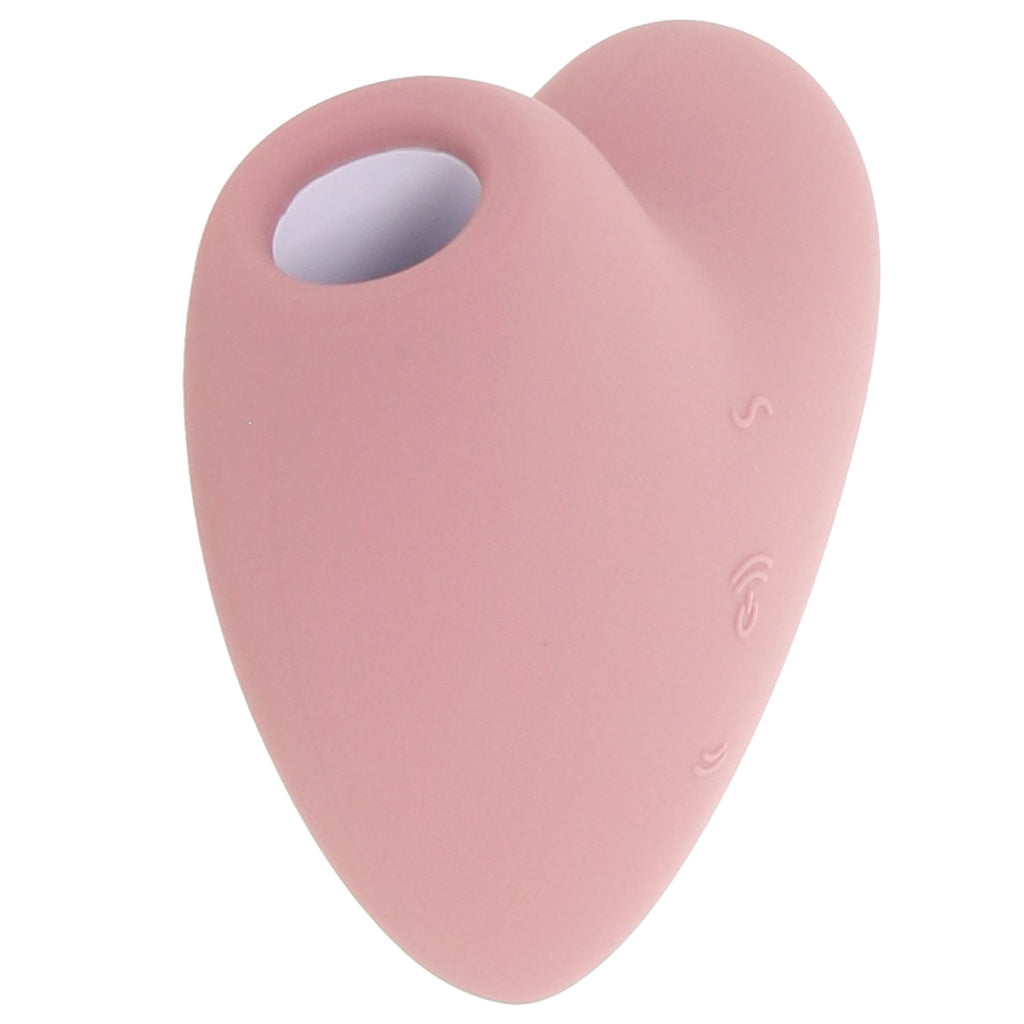 Satisfyer Cutie Heart Air Pulse Stimulator in Light Red Vibrators > Clitoral Stimulators - Tophatter Daily Deals