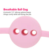 Ouch! Paris Collection Silicone Ball Gag in Pink Bondage and Fetish > Ball Gags & Mouth Restraints - Tophatter Daily Deals