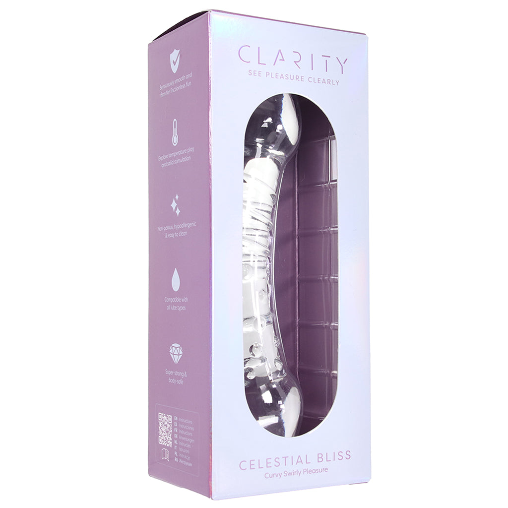 Clarity Celestial Bliss Swirly Glass Dildo Dildo Sex Toys > G-Spot Dildos - Tophatter Daily Deals