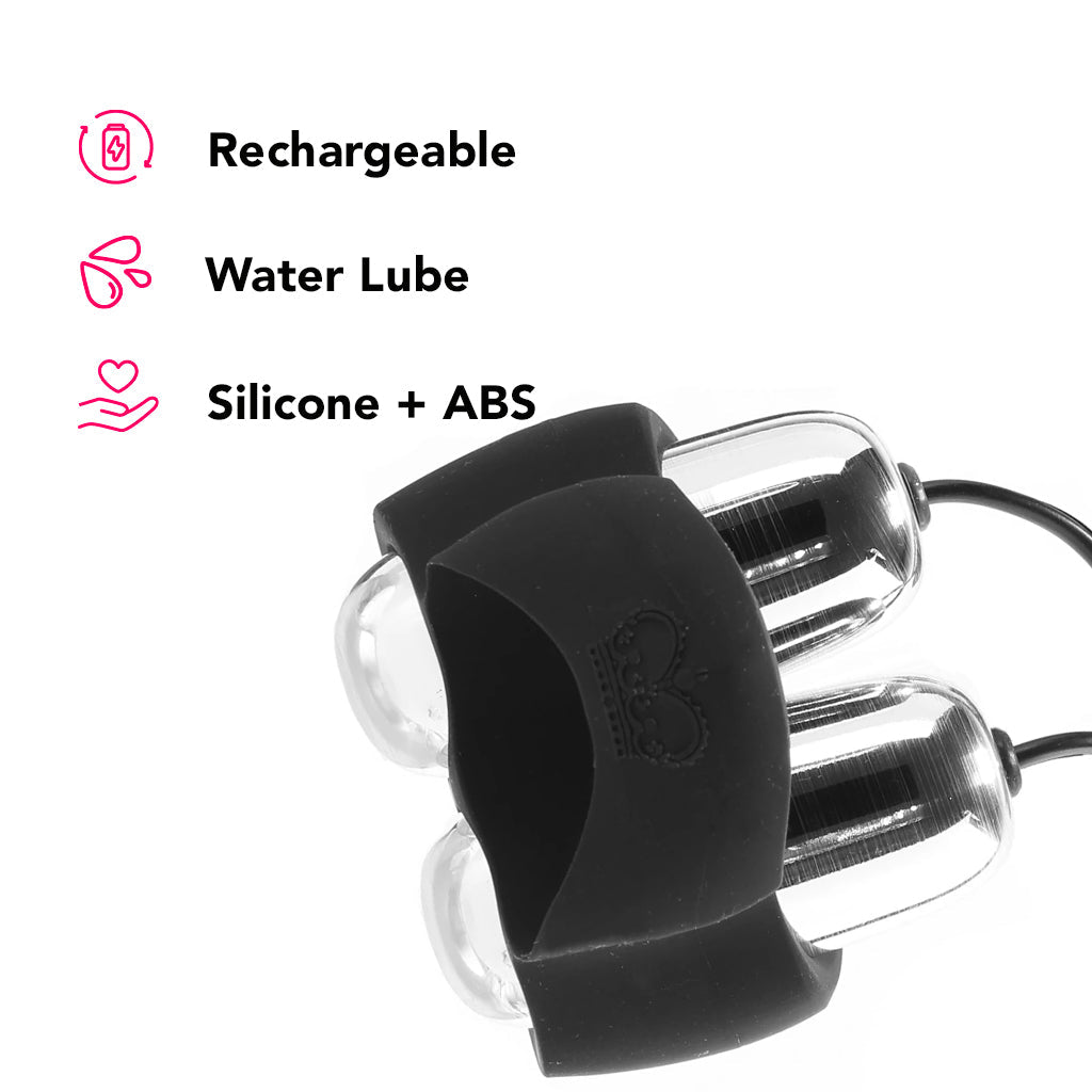 Jett Treble & Bass Guybrator Frenulum Stimulator Male Masturbators > Vibrating - Tophatter Daily Deals
