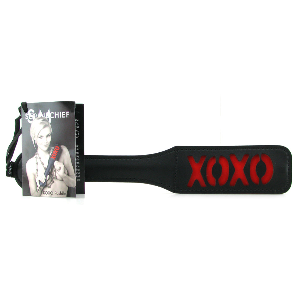 XOXO Paddle in Black - Tophatter's Adult Products Bondage and Fetish > Whips and Crops - Tophatter Daily Deals