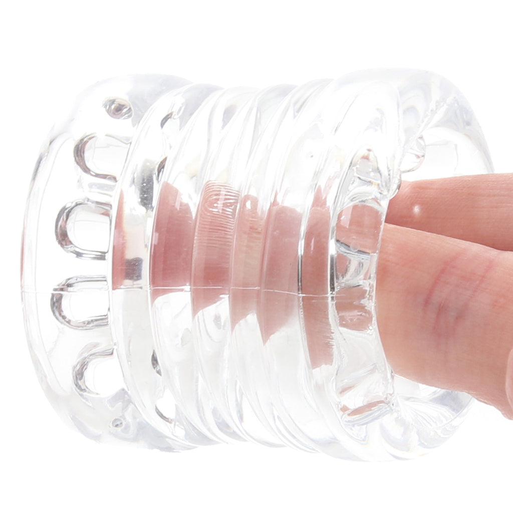 Master Series Ball Stack Ball Stretcher in Clear Bondage and Fetish > Cock and Ball Devices - Tophatter Daily Deals