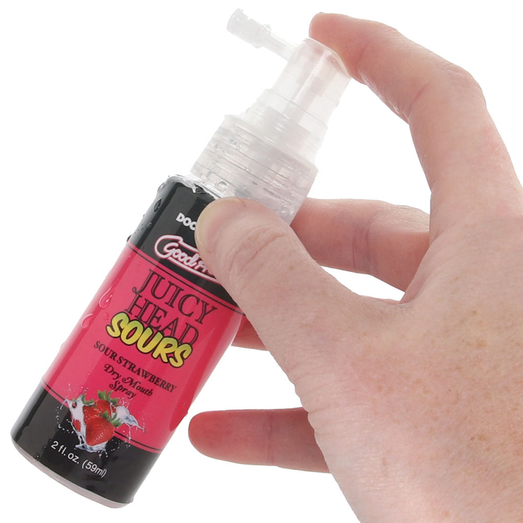 GoodHead Juicy Head Mouth Spray 2oz/59ml in Sour Strawberry Lubes and Lotions > Flavored Sex Lubes - Tophatter Daily Deals