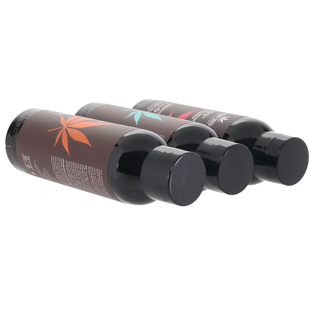 Hemp Seed Massage Oil Gift Set in 3 x 2oz/60ml - Tophatter's Adult Sex Toys Online Lubes and Lotions > Erotic Massage Oils - Tophatter Daily Deals