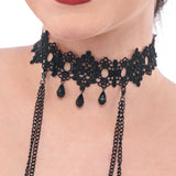 Sex & Mischief Lace Collar with Nipple Ties Bondage and Fetish > Tools & Accessories - Tophatter Daily Deals