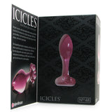 Icicles No. 48 Hand Blown Glass Butt Plug in Pink Anal Sex Toys > Butt Plugs - Tophatter Daily Deals