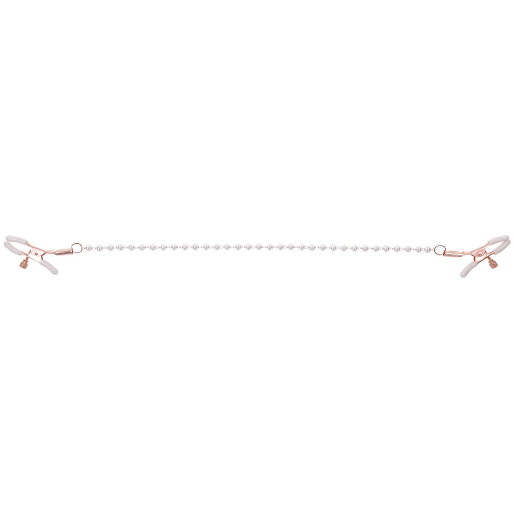S&M Peaches 'n CreaMe Pearl Nipple Clamps Bondage and Fetish > Nipple Stimulators & Clamps - Tophatter Daily Deals