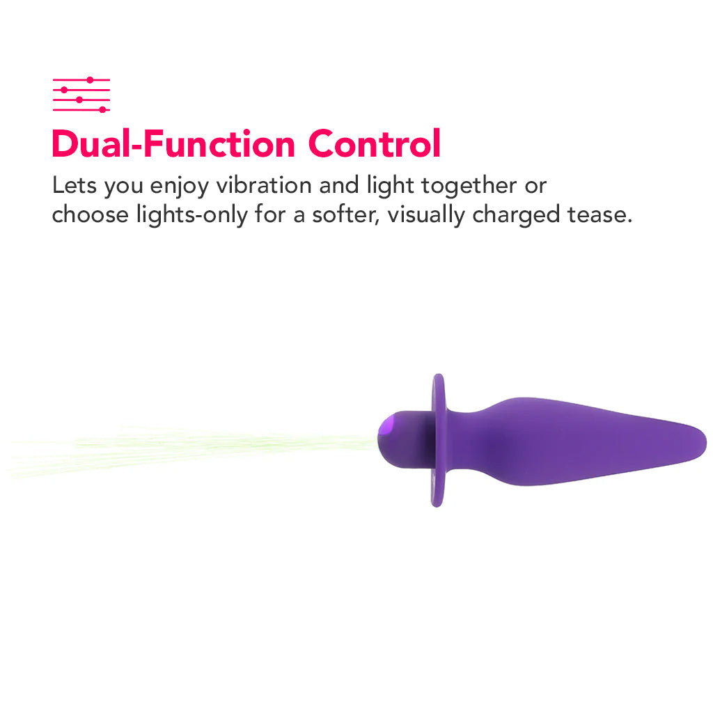 Southern Lights Vibrating Butt Plug in Purple Anal Sex Toys > Butt Plugs - Tophatter Daily Deals