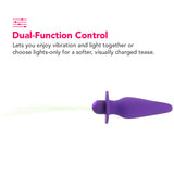 Southern Lights Vibrating Butt Plug in Purple Anal Sex Toys > Butt Plugs - Tophatter Daily Deals