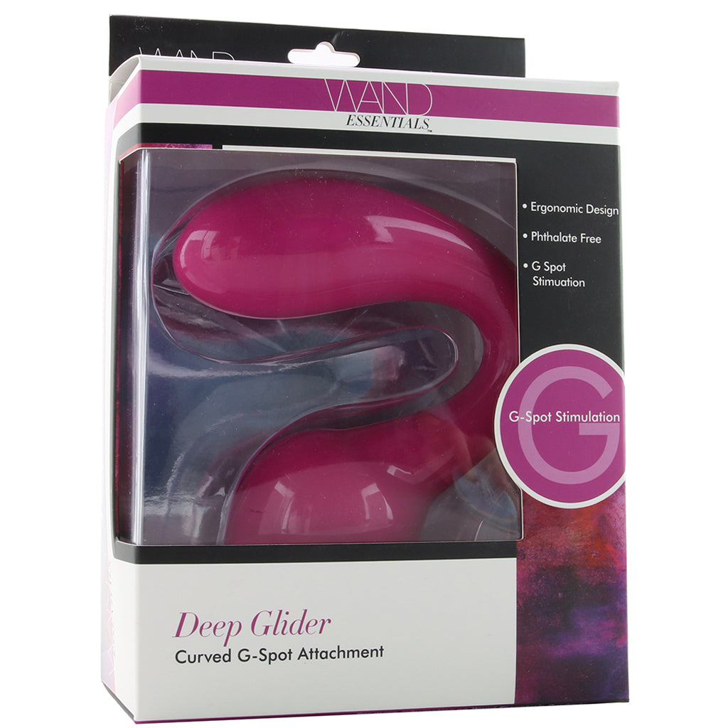 Wand Essentials Deep Glider Curved G-Spot Attachment Vibrators > Wands - Tophatter Daily Deals