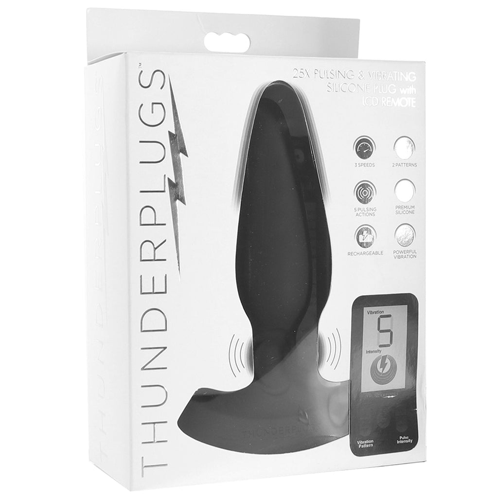 Thunder Plugs Pulsing & Vibrating Remote Plug - Tophatter's Vibrator Deals Online Anal Sex Toys > Butt Plugs - Tophatter Daily Deals