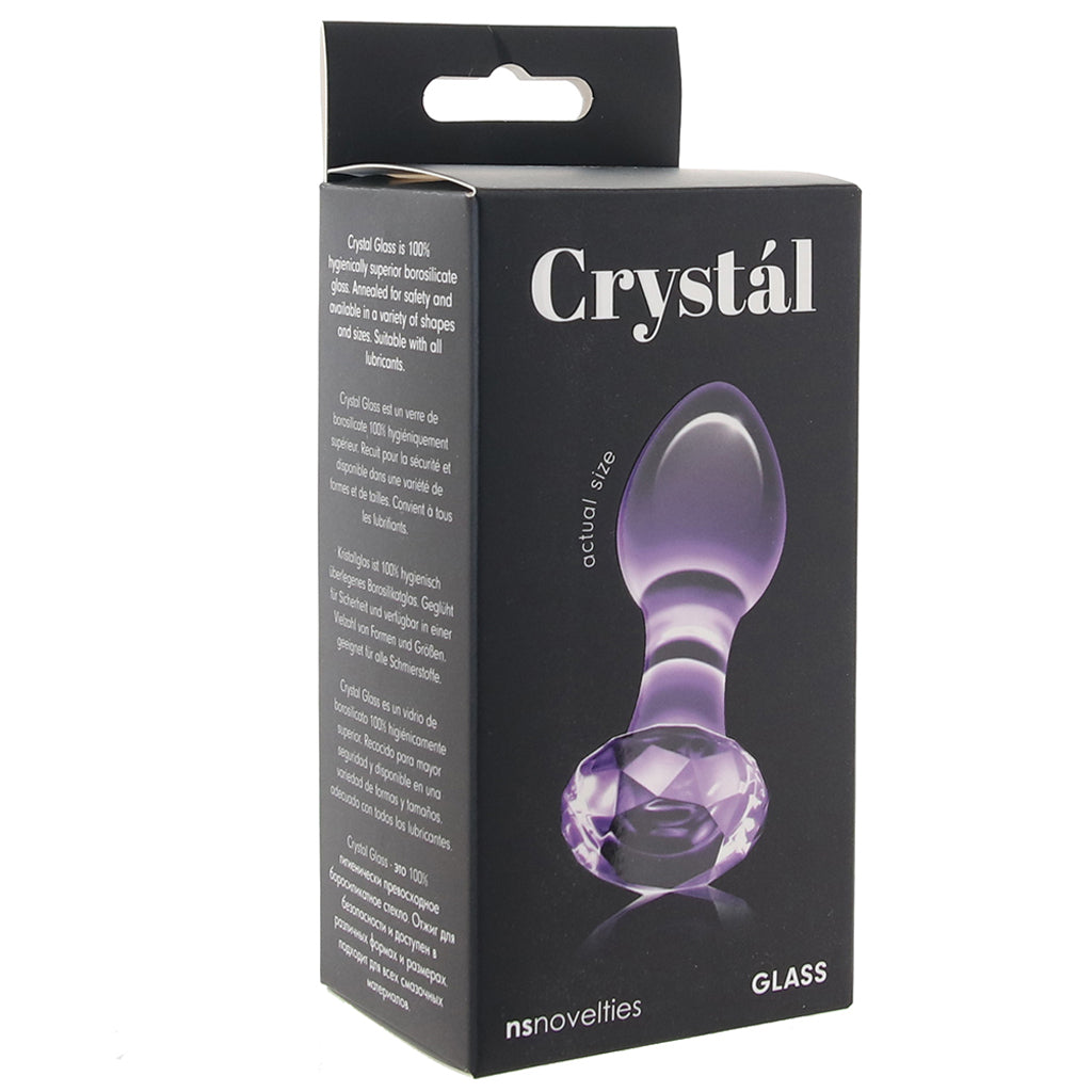 Crystal Glass Gem Plug in Purple Anal Sex Toys > Butt Plugs - Tophatter Daily Deals