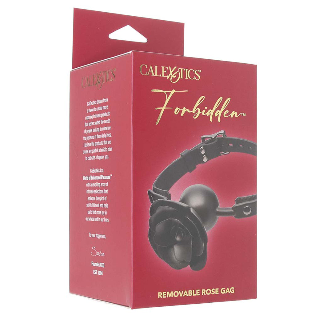 Forbidden Removable Rose Gag - Tophatter's Adult Sex Toys Online Bondage and Fetish > Ball Gags & Mouth Restraints - Tophatter Daily Deals