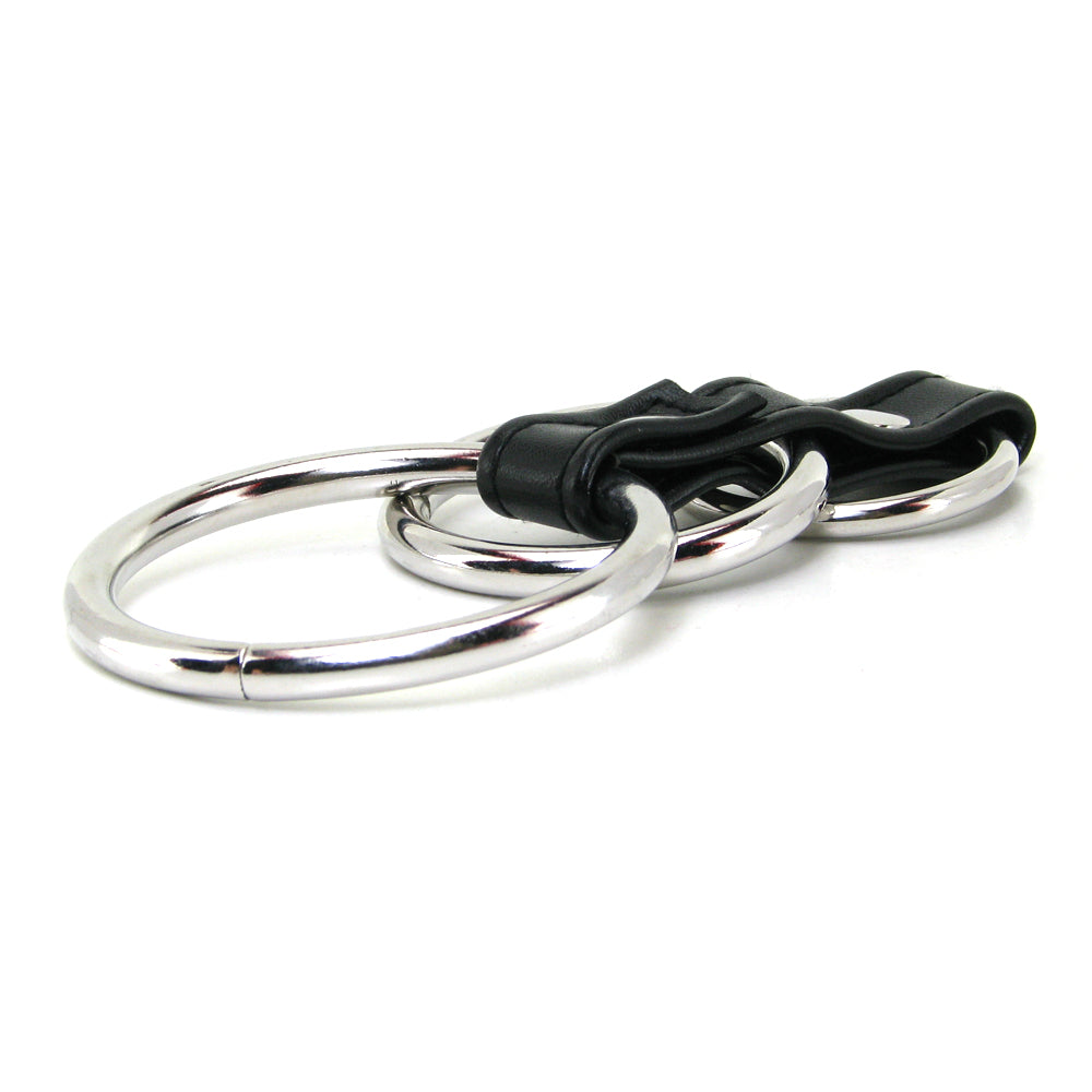 Blue Line 3 Ring Gates of Hell Cock & Ball Cage Bondage and Fetish > Cock and Ball Devices - Tophatter Daily Deals