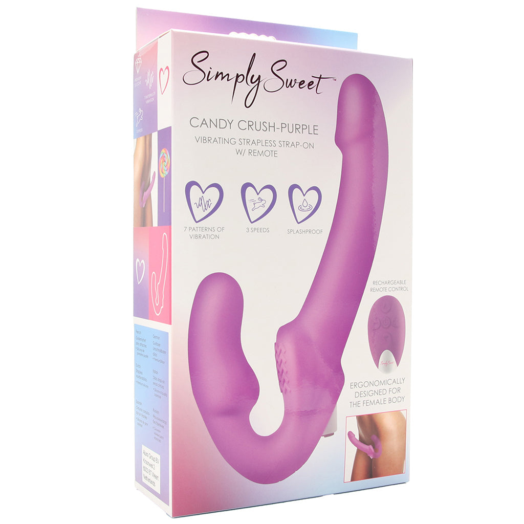 Candy Crush Remote Strapless Strap-On Vibe - Tophatter's Adult Sex Toys Online Vibrators > Strap-On & Wearable - Tophatter Daily Deals