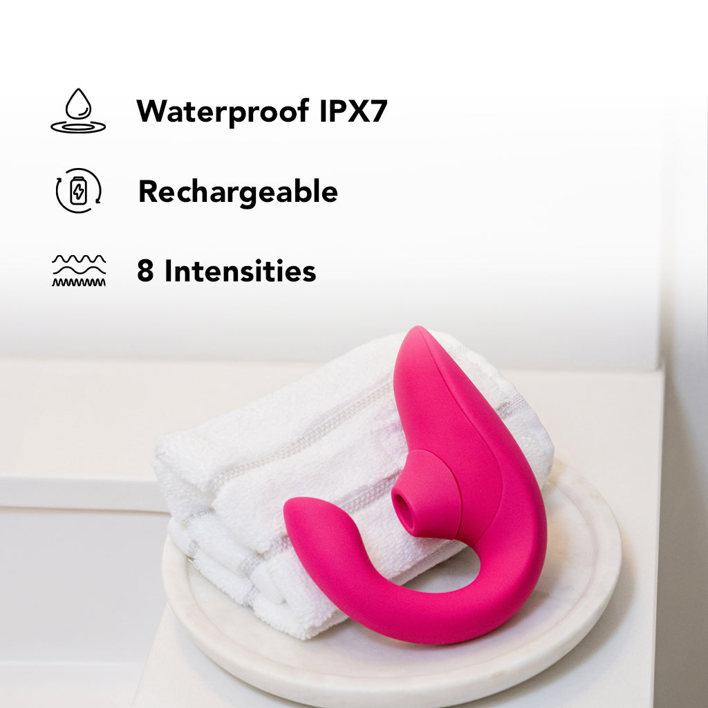 Womanizer Blend Dual Stimulator in Pink - Tophatter's Vibrator Deals Online Vibrators > G-Spot Vibrators - Tophatter Daily Deals