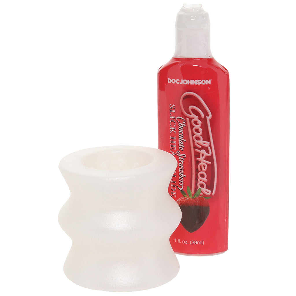 GoodHead Honeymoon Head Kit in Chocolate Strawberry - Tophatter's Adult Sex Toys Online Male Masturbators > Discreet Masturbators - Tophatter Daily Deals
