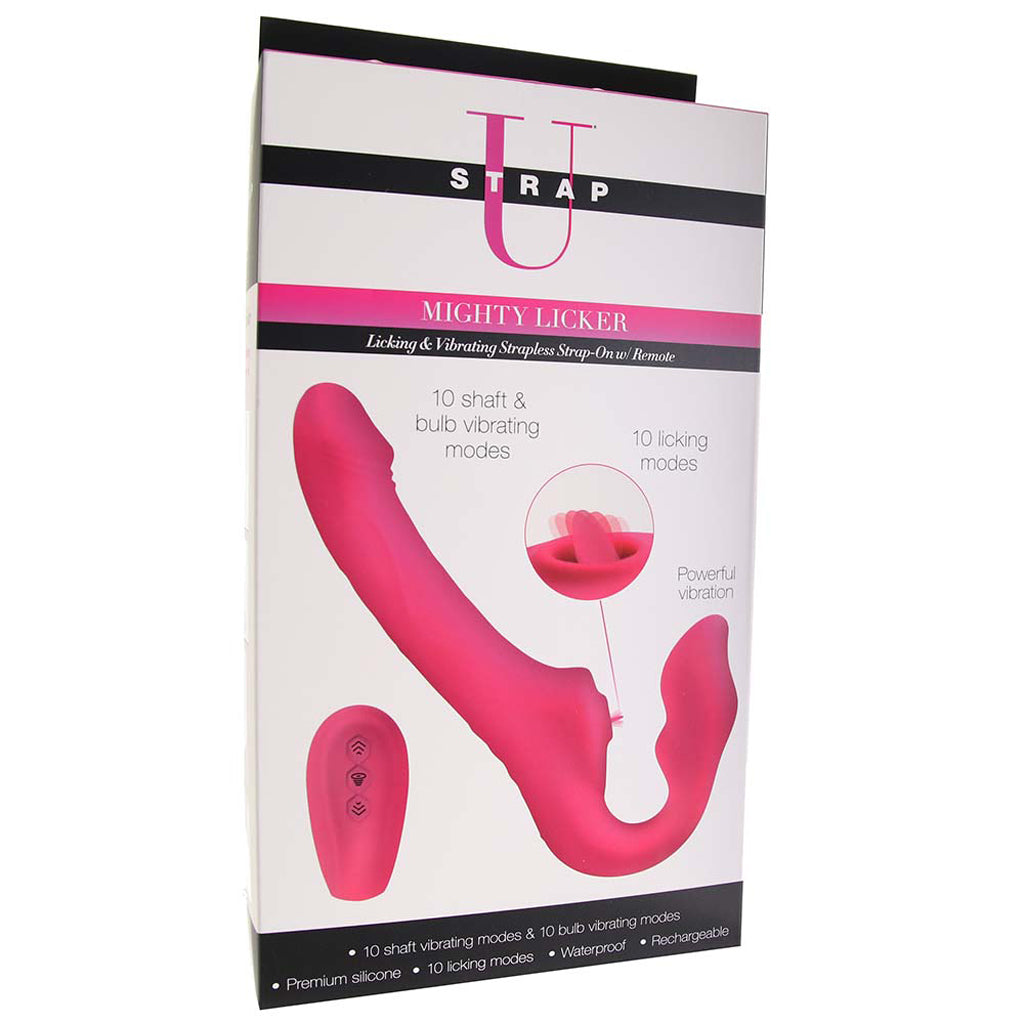 Strap U Mighty Licker Strapless Strap-On Vibe - Tophatter's Adult Products Vibrators > Strap-On & Wearable - Tophatter Daily Deals