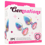 Gemsations Heart Gem Aluminum Anal Training Set - Tophatter's Adult Sex Toys Online Anal Sex Toys > Butt Plugs - Tophatter Daily Deals