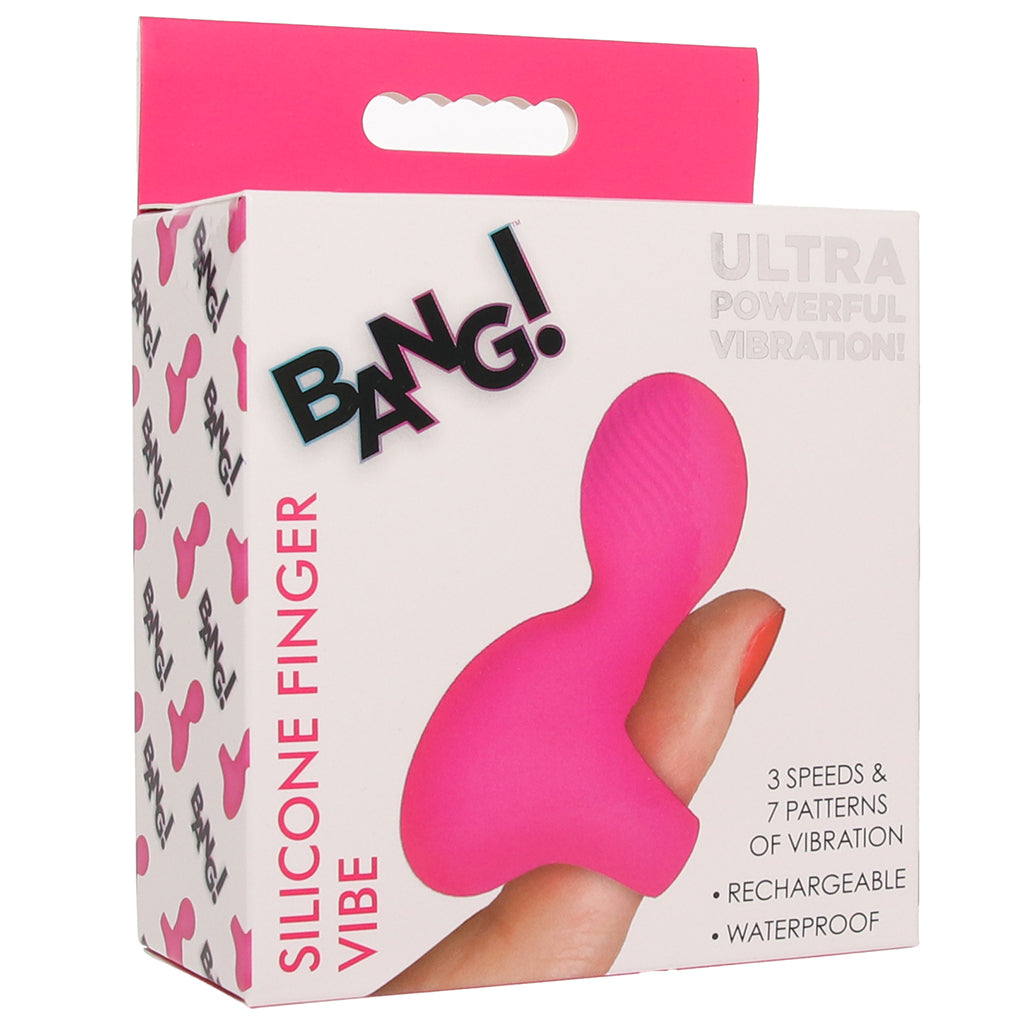Bang! Silicone Finger Vibe in Pink Vibrators > Finger Vibrators - Tophatter Daily Deals