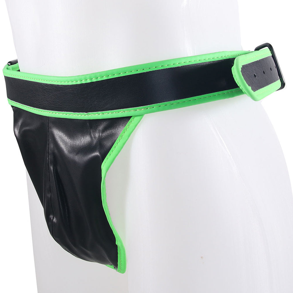 Ouch! Glow In The Dark Side Buckle Jock Strap /XL Bondage and Fetish > Men's Bondage Wear - Tophatter Daily Deals