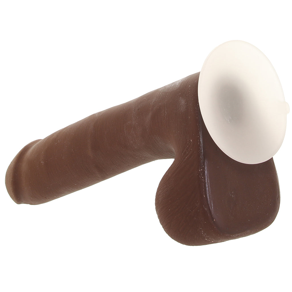 The Realistic 9 Inch Cock with Balls in Chocolate - Tophatter's Adult Sex Toys Online Dildo Sex Toys > Realistic Dildos - Tophatter Daily Deals