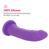 PinkCherry Premium 7.5 Inch Purple Silicone Realistic Dildo - Tophatter's Adult Sex Toys Online Dildo Sex Toys > Realistic Dildos - Tophatter Daily Deals