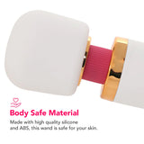 PinkCherry Premium Powered Wand in White Vibrators > Wands - Tophatter Daily Deals
