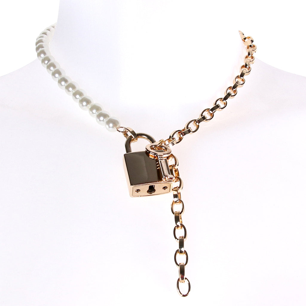 Sex & Mischief Pearl Day Collar Bondage and Fetish > Leashes and Collars - Tophatter Daily Deals