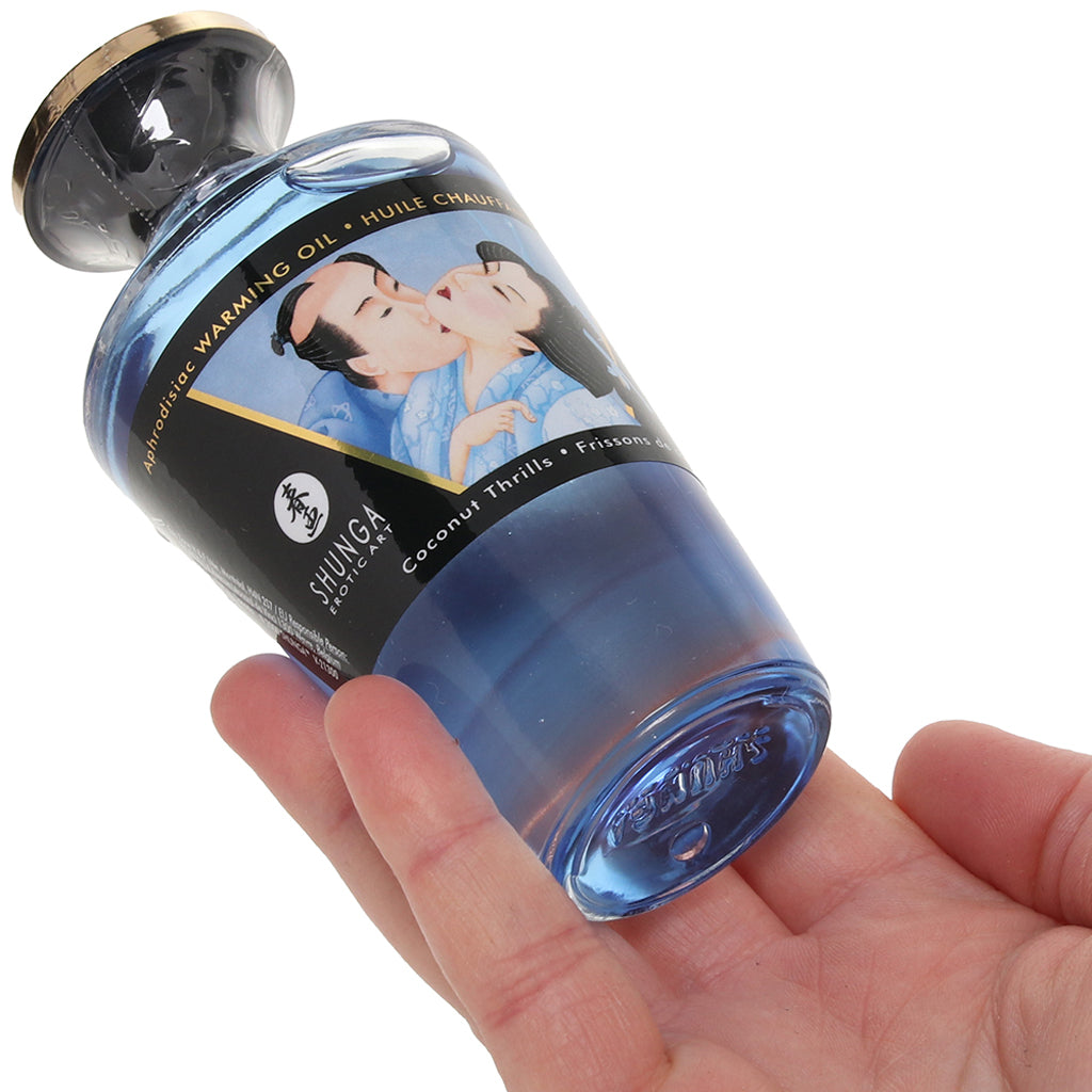 Aphrodisiac Warming Oil 3.5oz/100ml in Coconut Thrills - Tophatter's Adult Products Sensual Love > Massage - Tophatter Daily Deals