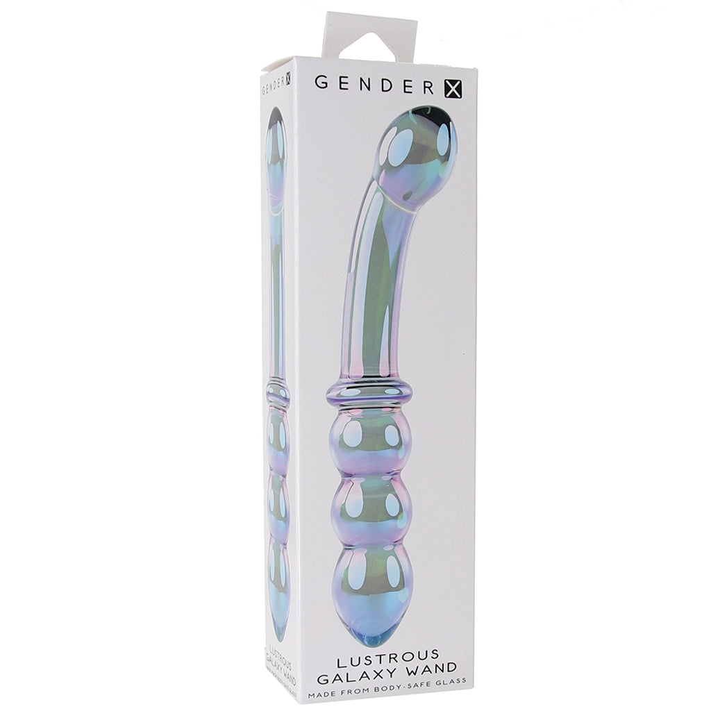 Gender X Lustrous Galaxy Glass Wand Dildo Sex Toys > G-Spot Dildos - Tophatter Daily Deals