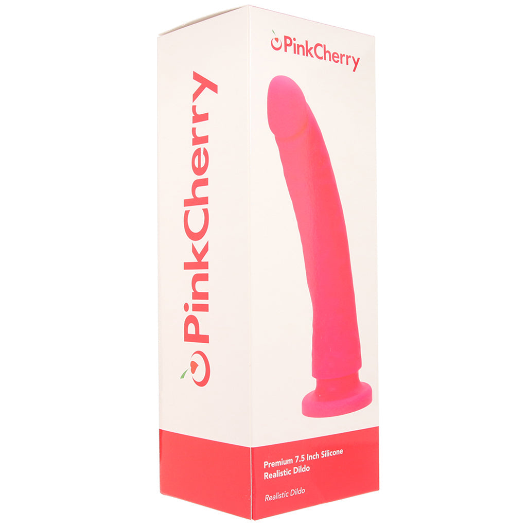 PinkCherry Premium 7.5 Inch Pink Silicone Realistic Dildo Dildo Sex Toys > Realistic Dildos - Tophatter Daily Deals
