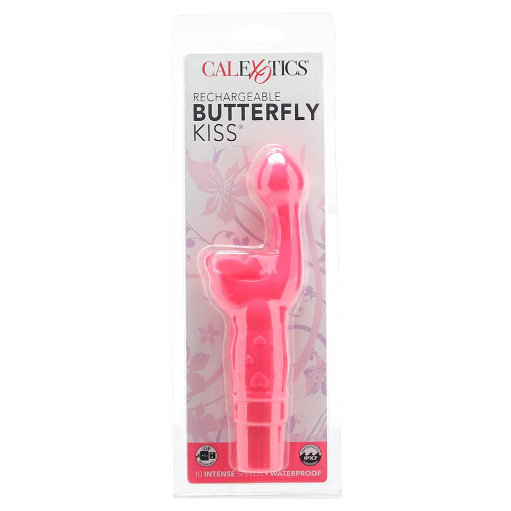 Rechargeable Butterfly Kiss Vibe in Pink Vibrators > G-Spot Vibrators - Tophatter Daily Deals