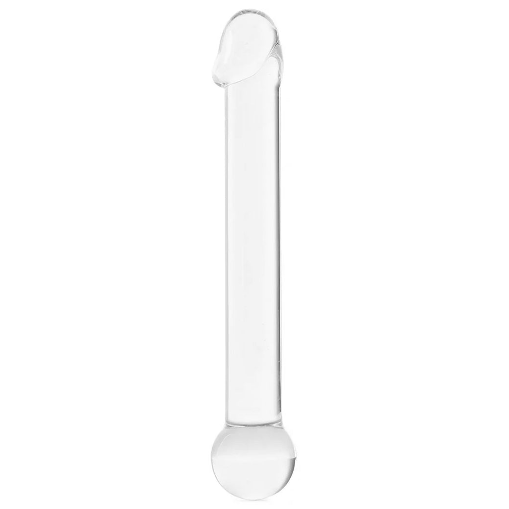 gläs 7 Inch Realistic Head Glass Dildo Dildo Sex Toys > Pyrex Glass Dildos - Tophatter Daily Deals