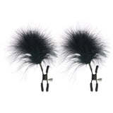 Feathered Nipple Clamps - Tophatter's Adult Products Bondage and Fetish > Nipple Stimulators & Clamps - Tophatter Daily Deals