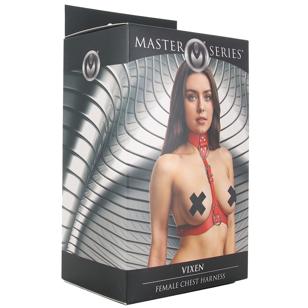 Master Series Vixen Chest Harness in Red - Tophatter's Adult Sex Toys Online Bondage and Fetish > Tools & Accessories - Tophatter Daily Deals