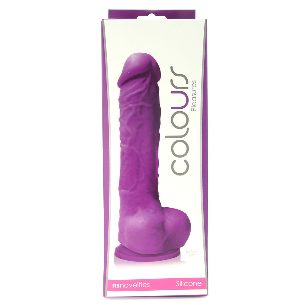 Colours 5 Inch Firm Silicone Dildo in Purple - Tophatter's Adult Products Dildo Sex Toys > Realistic Dildos - Tophatter Daily Deals