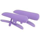 Nipplettes Vibrating Nipple Clamps in Purple - Tophatter's Adult Sex Toys Online Bondage and Fetish > Nipple Stimulators & Clamps - Tophatter Daily Deals