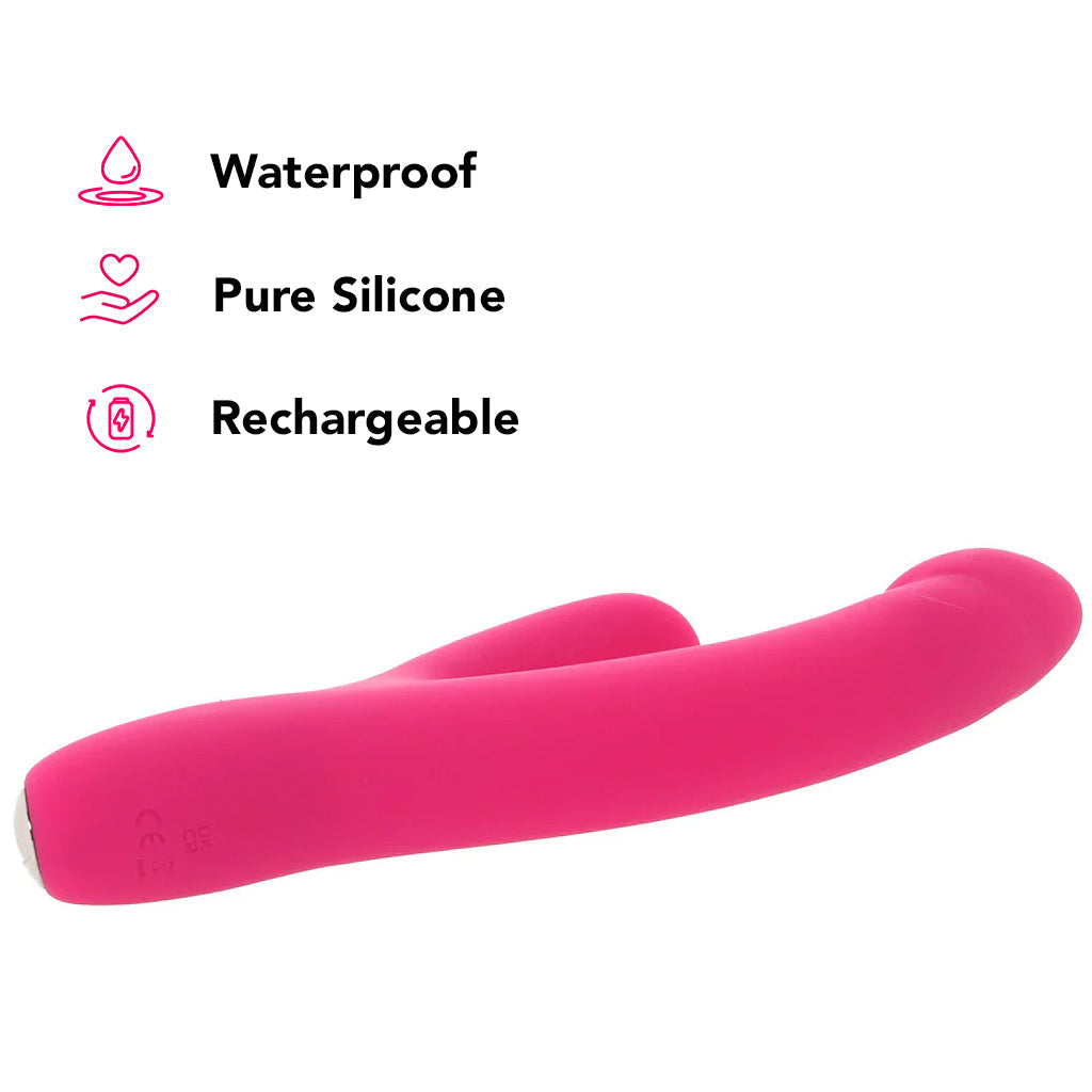 PinkCherry Realistic Slim Rabbit Vibe in Pink Vibrators > Rabbit Vibrators - Tophatter Daily Deals