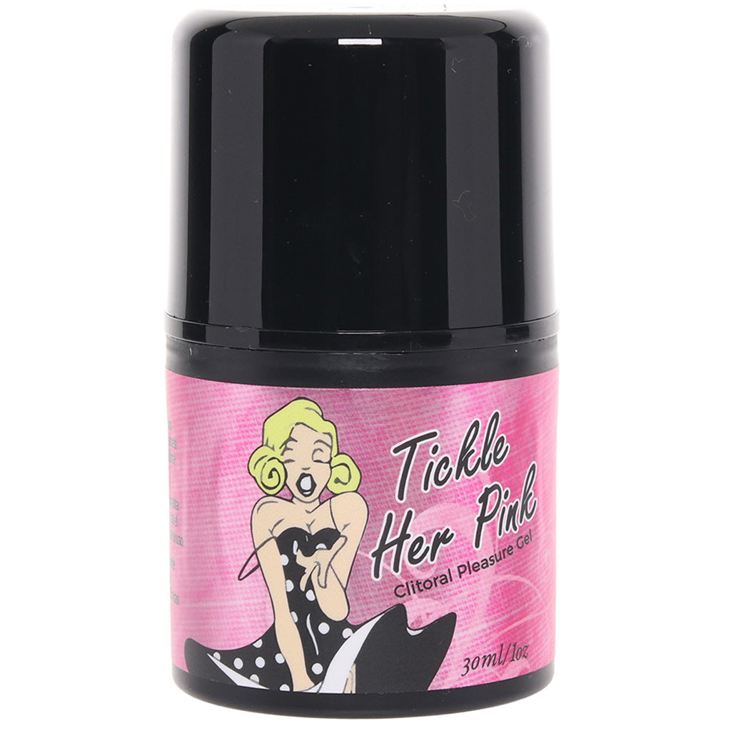 Tickle Her Pink Clitoral Pleasure Gel Pump in 1oz/30ml - Tophatter's Adult Products Lubes and Lotions > Female Enhancement - Tophatter Daily Deals