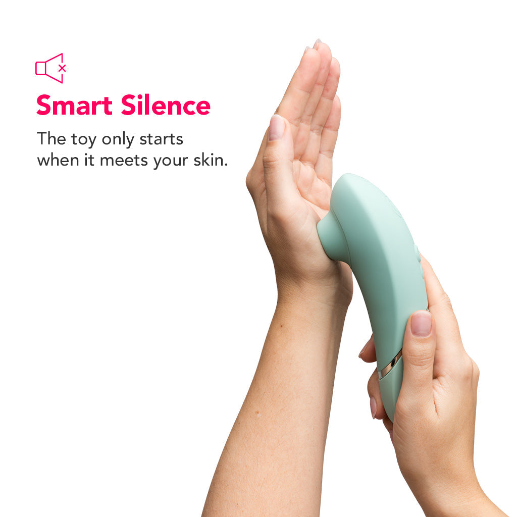 Womanizer Next 3D Pleasure Air Stimulator in Sage Vibrators > Clitoral Stimulators - Tophatter Daily Deals