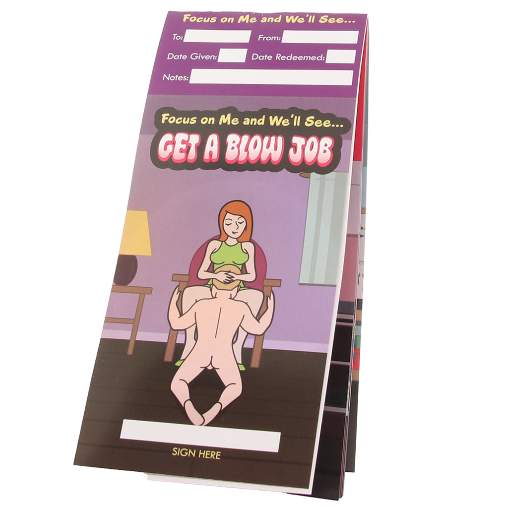 Blow Job Rewards Voucher Booklet Novelties 'n Parties - Tophatter Daily Deals