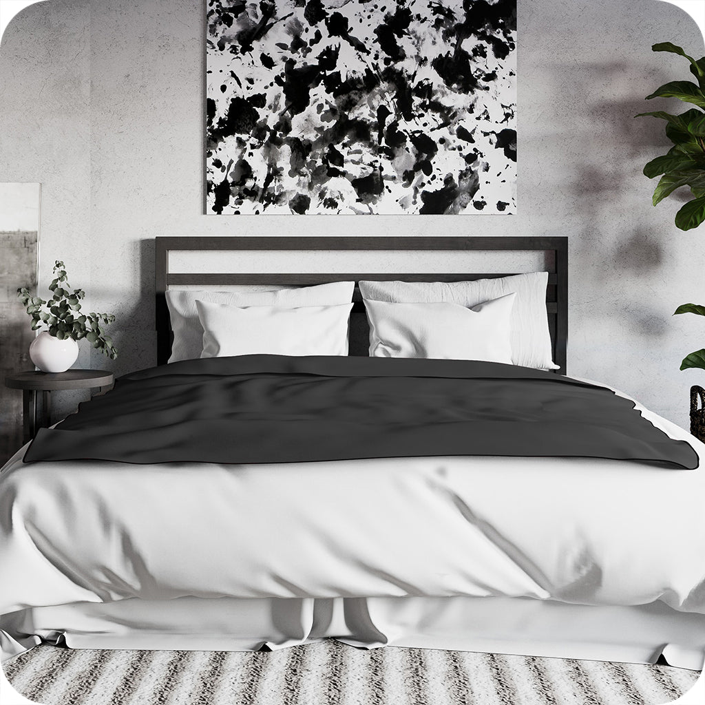 Fascinator Throw Regular/Queen in Black Sex Furniture - Tophatter Daily Deals