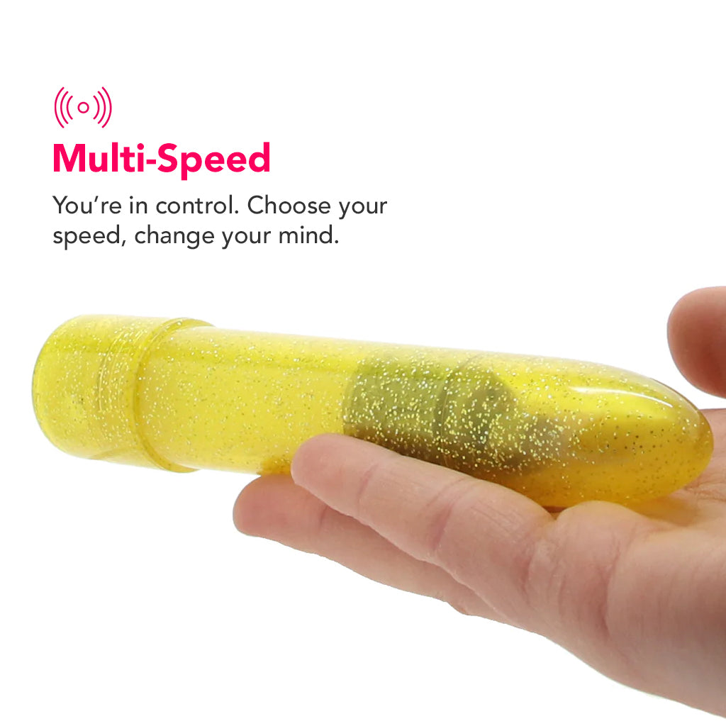 Sparkle Mini Vibe in Yellow - Tophatter's Adult Products Vibrators > Bullet and Egg Vibrators - Tophatter Daily Deals