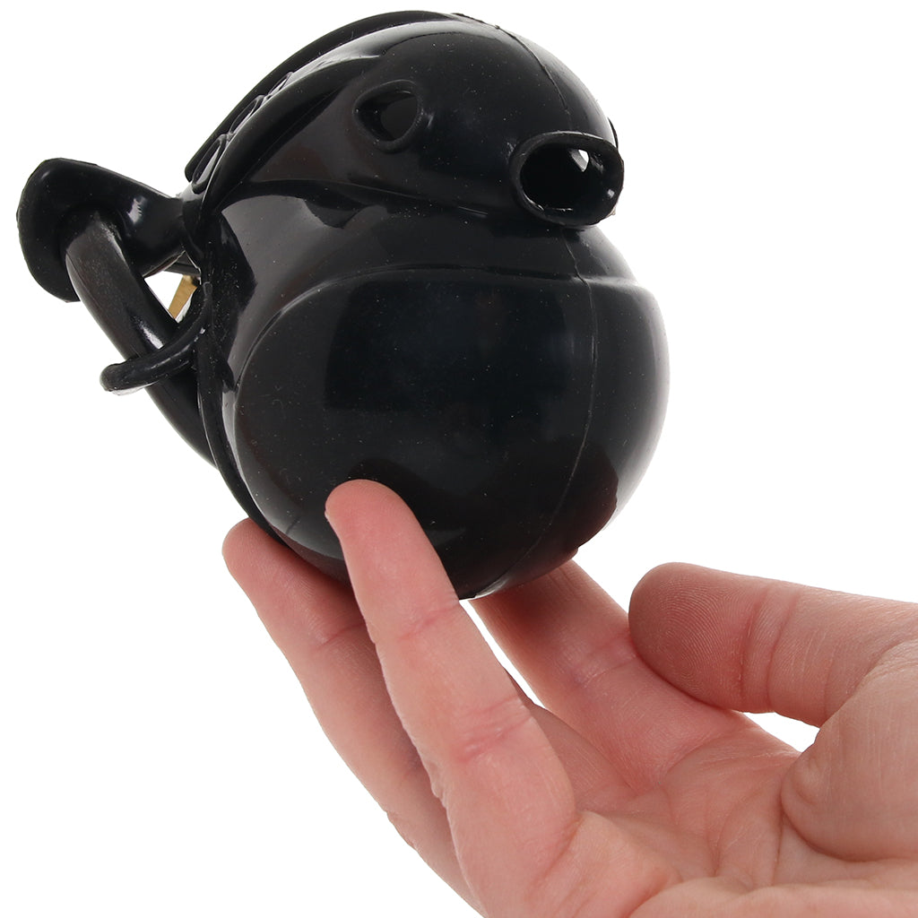Blueline Full Restraint Silicone Chastity Device in Black - Tophatter's Adult Sex Toys Online Bondage and Fetish > Cock and Ball Devices - Tophatter Daily Deals