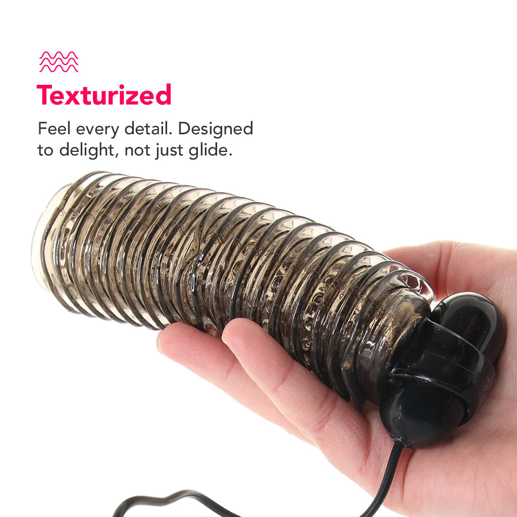 Colt 10 Function Textured Vibrating Stroker in Smoke Male Masturbators > Vibrating - Tophatter Daily Deals