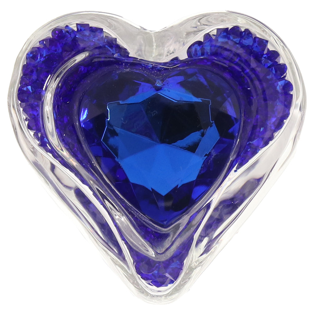 Oh My Gem Lustre Glass Butt Plug in Blue - Tophatter's Adult Sex Toys Online Anal Sex Toys > Butt Plugs - Tophatter Daily Deals